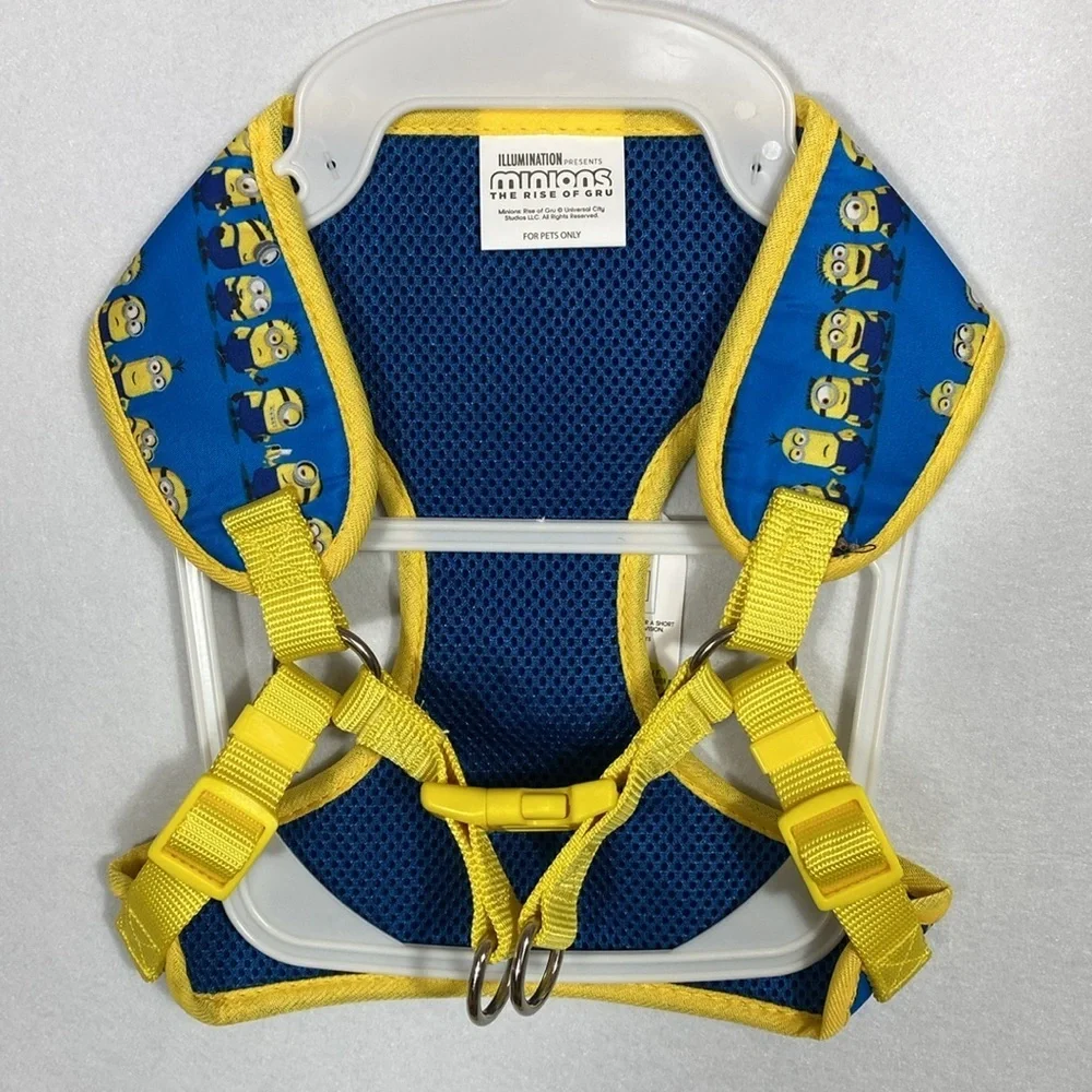 Yellow 'Good Grief' Dog Shirt and Harness Set Peanuts & Minions size Large
